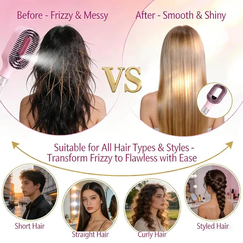 Detangling Spray Comb and Satin Bonnet Set